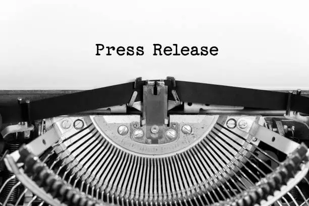 Words: press release Picture of a type writer
