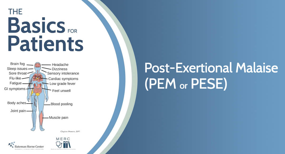 Cover Image for a video detailing Post-Exertion Malaise or PEM