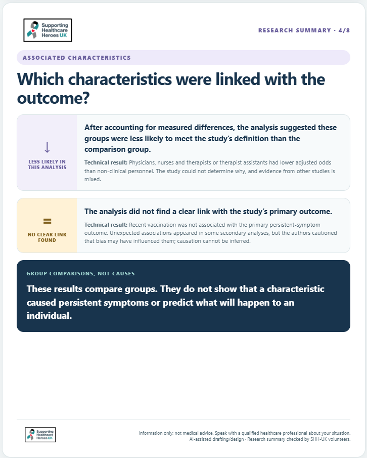 occupational differences and cautions about cause and effect.